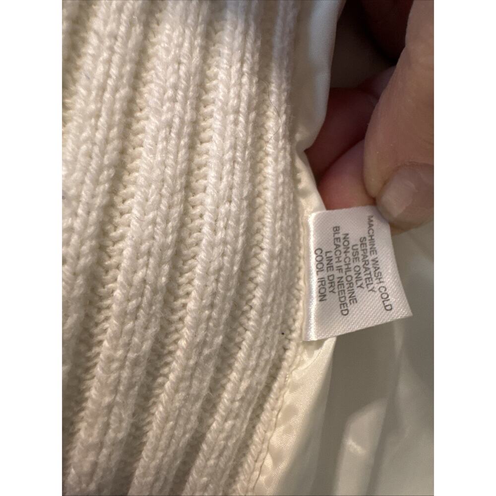 For Cynthia Women's Size XL Winter White Puffer Jacket Cardigan Long Sleeve - Picture 12 of 14